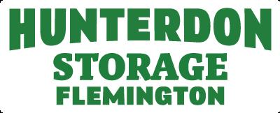 logo artwork that spells out Hunterdon Storage Flemington